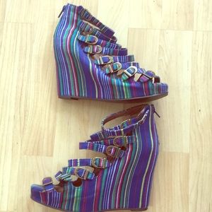 Jeffrey Campbell Wedges Multicolor size 7.5